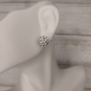 Crystal Sphere Stud Earrings